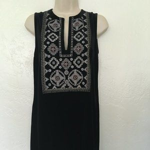 Abercrombie & Fitch Black Velvet Dress M NEW